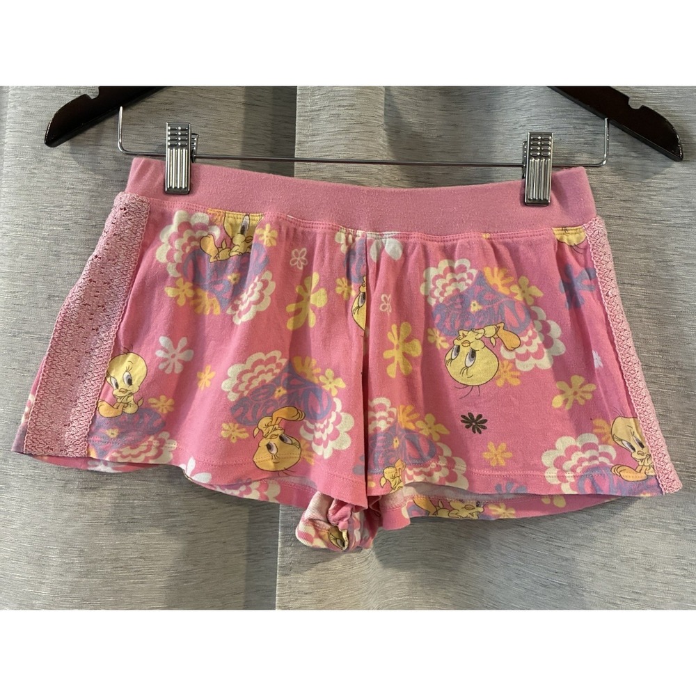 Vintage Juniors Tweety‎ Pajama Shorts Size 3/5